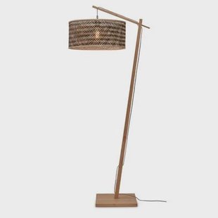GOOD&MOJO Vloerlamp Java - Bamboe|Zwart - 75x50x176cm