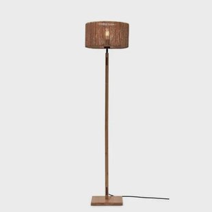 GOOD&MOJO Vloerlamp Iguazu - Bamboe|Jute - Ø30x126cm