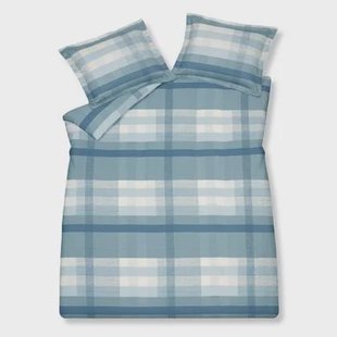 Dekbedovertrek Timeless Powder Blue | Blauw | Satijnkatoen