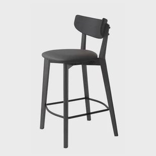 Olivine Jack houten barkruk zwart - 65 cm