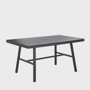 Beliani - CANETTO - Tuintafel - Zwart - Aluminium