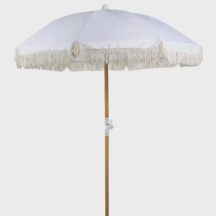 Beliani - MONDELLO - Parasol - Wit - Polyester