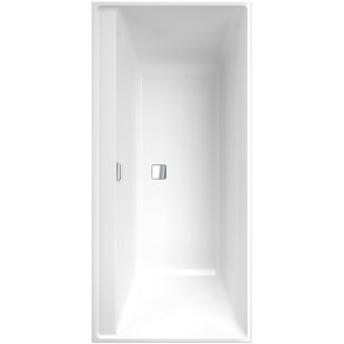 Villeroy & Boch Collaro bad rechthoek 160x75cm - met badwaste chrome wit uba160cor2dv-01