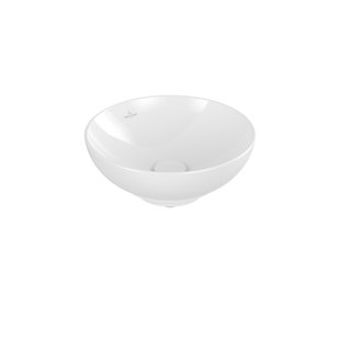 Villeroy & Boch Loop & friends opzetwastafel - 38cm - rond zonder overloop wit 4a450101