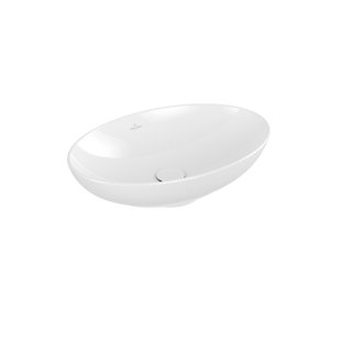 Villeroy & Boch Loop & friends opzetwastafel - 56x38cm - met overloop Ceramic+ wit 4a4700r1