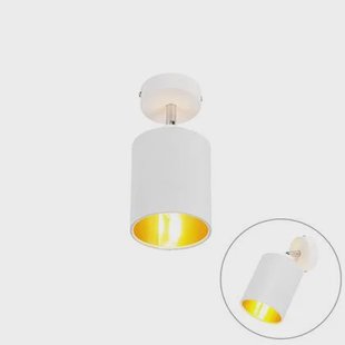 QAZQA Moderne plafondlamp wit - Lofty