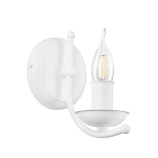 Lamkur Wandlamp Kandela, wit
