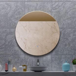 Spiegel Gliss Design Oko Koper Rond LED Verlichting Incl. Verwarming (Alle Maten)