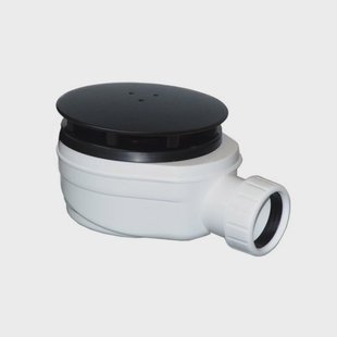 OUTLET Doucheput Sapho Lina Rond Met Zijuitlaat 9 CM Mat Zwart