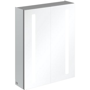 Villeroy & Boch My View 14+ spiegelkast - met 2 deuren met LED verlichting verticaal 60x75x17.3cm - incl. afsluitbare medicijnbox A4336000