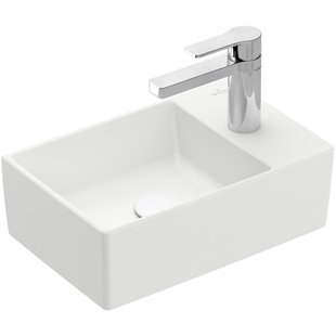 Villeroy & Boch Memento 2.0 fontein onderzijde geslepen 40x26cm - zonder overloop 1 kraangat ceramic+ stone white 43234grw