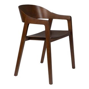 Dutchbone Westlake Armstoel Walnoot - Set van 2 - Bruin