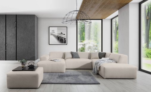 U-bank Nina rechts linnen | NADUVI Collection