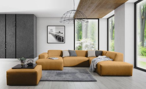 U-bank Nina rechts linnen | NADUVI Collection