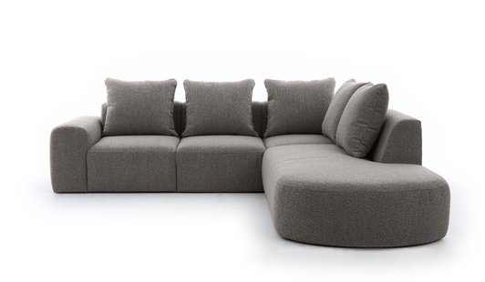 Hoekbank Arrezzo Big rechts bouclé | NADUVI Collection