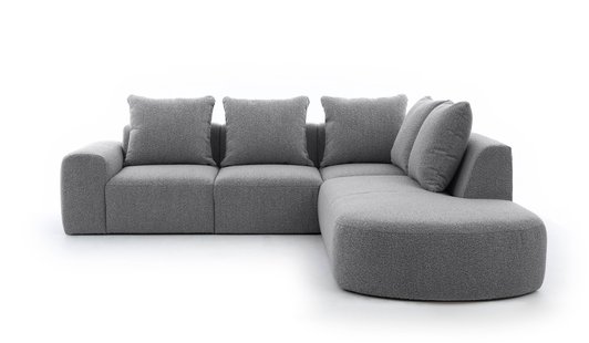 Hoekbank Arrezzo Big rechts bouclé | NADUVI Collection