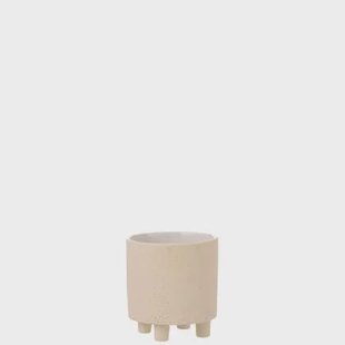 J-Line bloempot Zand - keramiek - beige - small - Ø 15 cm J-Line bloempot Zand - keramiek - beige - small - Ø 15 cm