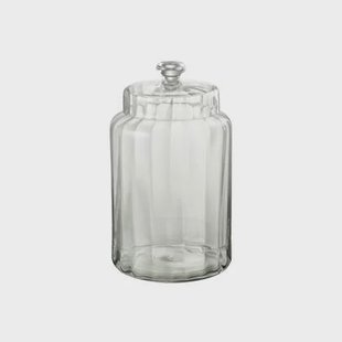 J-Line voorraadpot Elia - glas - transparant - large