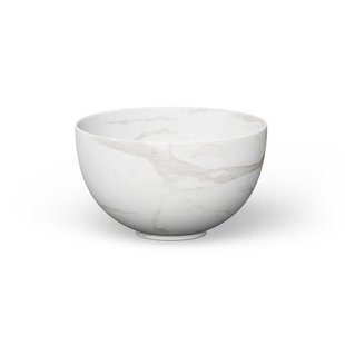 Looox sink collection opzetwastafel small diameter 23cm calacatta wwks23ca