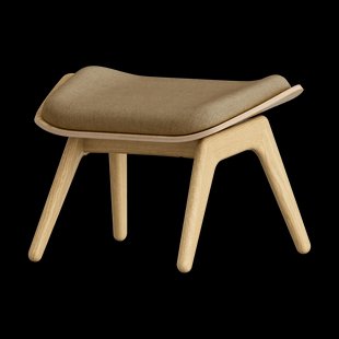 The Reader Ottoman houten voetenbank - Sugar brown