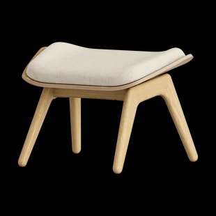 The Reader Ottoman houten voetenbank - White sands