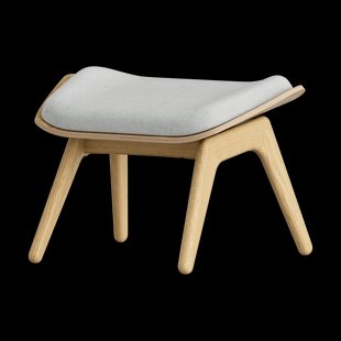 The Reader Ottoman houten voetenbank - Sterling