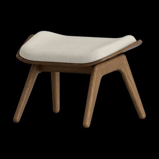 The Reader Ottoman houten voetenbank donker eiken - White sands