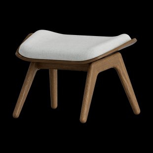 The Reader Ottoman houten voetenbank donker eiken - Sterling