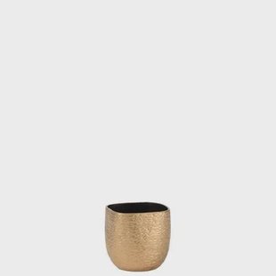 J-Line bloempot Audrey - keramiek - goud - small - Ø 20 cm J-Line bloempot Audrey - keramiek - goud - small - Ø 20 cm
