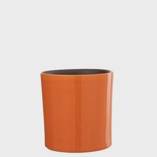 J-Line bloempot Flek - keramiek - oranje - medium - Ø 21 cm
