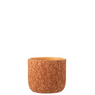 J-Line bloempot Ruw - keramiek - terracotta - medium - Ø 18.5 cm J-Line bloempot Ruw - keramiek - terracotta - medium - Ø 18.5 cm