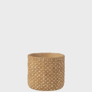 J-Line bloempot Gewoven - cement - beige - large - Ø 18 cm J-Line bloempot Gewoven - cement - beige - large - Ø 18 cm