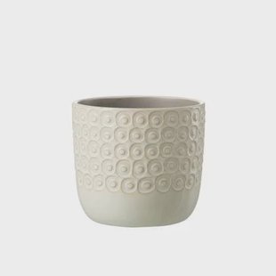 J-Line bloempot Bol - keramiek - wit - small - 2 stuks - Ø 12 cm J-Line bloempot Bol - keramiek - wit - small - 2 stuks - Ø 12 cm