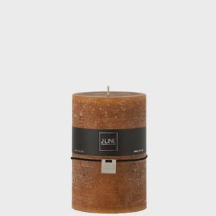 J-Line cilinderkaars - caramel - 110U - XL - 6 stuks