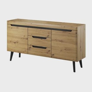 Meubella Dressoir Nebraska - Eiken - 160 cm Meubella Dressoir Nebraska - Eiken - 160 cm