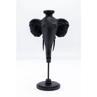 Kare Kandelaar Elephant Head Black 49cm Kare Kandelaar Elephant Head Black 49cm