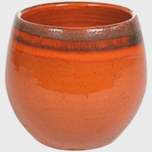 Ter Steege Pot Charlotte orange bloempot binnen 15 cm