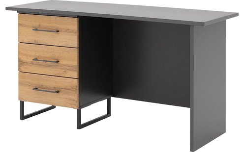 Goossens Basic Commode Bastion, Bureau 3 laden links, 140 cm breed Goossens Basic Commode Bastion, Bureau 3 laden links, 140 cm breed