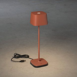 Konstsmide LED tafellamp Capri voor buiten, terracotta