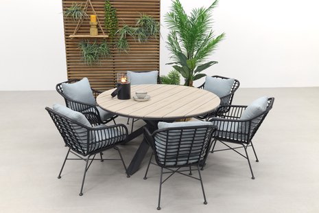 Yumeko Dekbedovertrek katoen TENCEL™ double face latte check/chambray 240x220 + 2/60x70 60% biologisch katoen, 40% TENCEL™