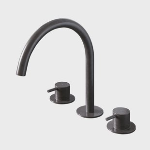 Wastafelmengkraan Hotbath Cobber 3 gats 2-hendel Gebogen 26.1 cm Verouderd IJzer Wastafelmengkraan Hotbath Cobber 3 gats 2-hendel Gebogen 26.1 cm Verouderd IJzer