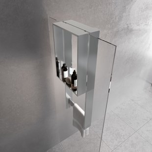 Planchet Novellini Kuadra voor Douchewand 90x35x18 cm Chroom Planchet Novellini Kuadra voor Douchewand 90x35x18 cm Chroom