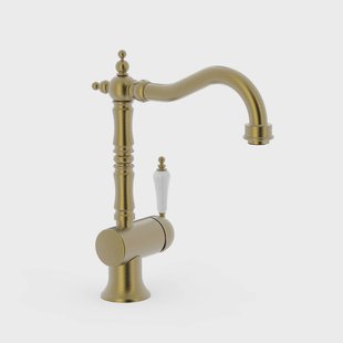 Wastafelmengkraan Tres Classic RVS 1 Hendel Verouderd Messing Mat