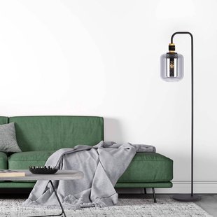 Nowa Vloerlamp Ando met glazen kap