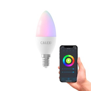 Calex Smart LED kaars E14 B35 4,9W CCT RGB