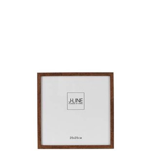 J-Line fotolijst Basic - hout - donkerbruin - large - 2 stuks J-Line fotolijst Basic - hout - donkerbruin - large - 2 stuks