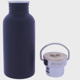 Retulp - Urban Thermosfles met Bamboe Dop 500 ml Night Black
