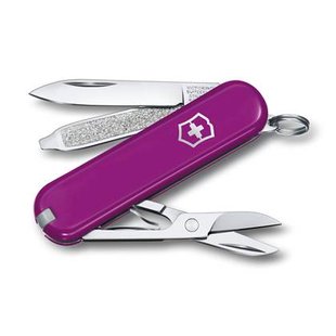 Victorinox Classic SD zakmes - Tasty Grape - 7 functies - RVS