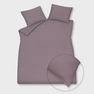 Washed Cotton Dekbedovertrek Moonscape | Paars | Katoen