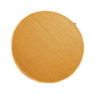 Nordic Weavers Rond wollen vloerkleed Lett - okergeel - 120 cm rond Nordic Weavers Rond wollen vloerkleed Lett - okergeel - 120 cm rond
